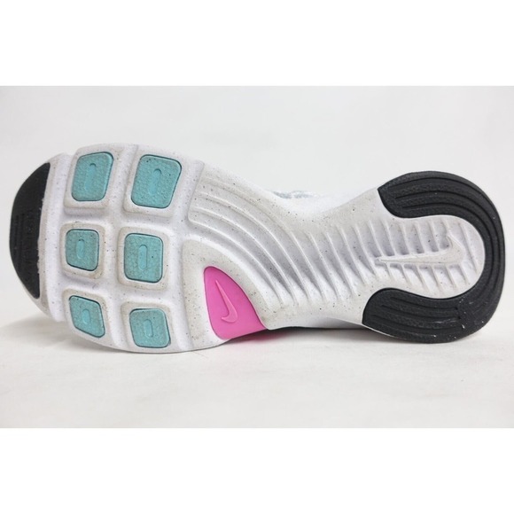 NIKE Women SuperRep Go 3 NN PRM Hiit Size 10.5 Low Flyknit Grey Running Shoes - Picture 8 of 10